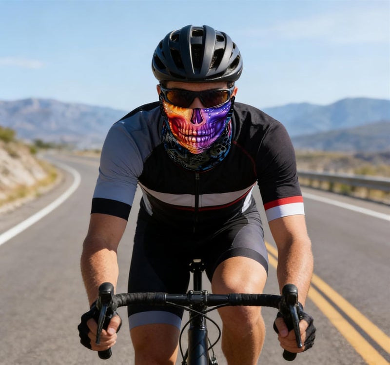 WYSUMMER Scarves Bandanas Skull Face Tube Headband, Gaiter Head Wrap Balaclava Magic Scarf Motorcycle Multi Function Headwear - Image 3